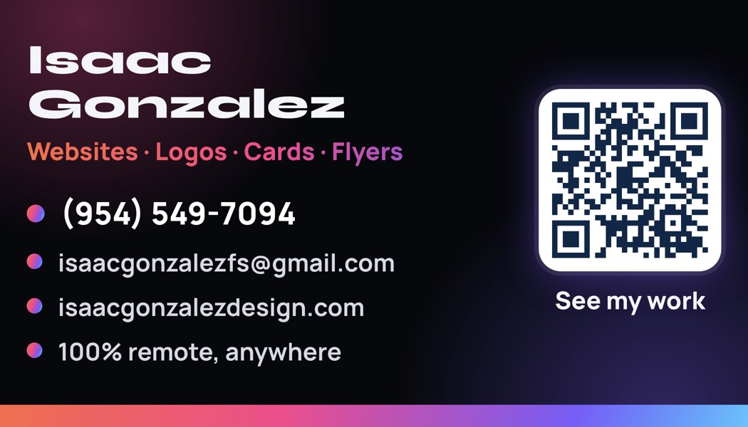 Business card back